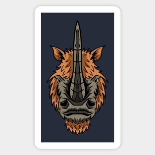 Woolly Rhino Sticker